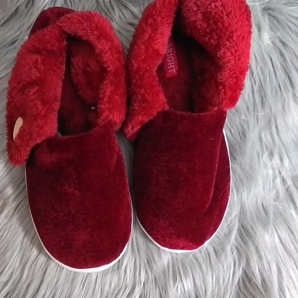 Womens Deluxe Fleece Slippers - Picture 2 of 5